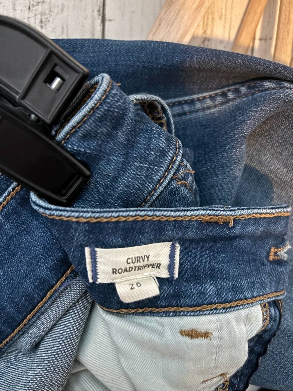 Madewell Curvy Roadtripper Jeans Size 26 Skinny Stretch Blue Denim